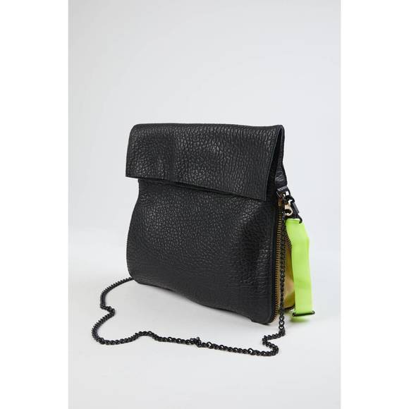 NEW AMPERSAND AS APOSTROPHE standard buffalo parcel bag in black buffalo - Picture 1 of 2